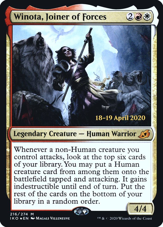 Winota, Joiner of Forces [Ikoria: Lair of Behemoths Prerelease Promos] | Lots Moore NSW