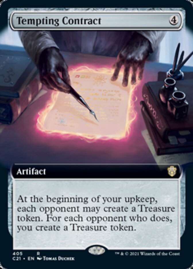 Tempting Contract (Extended Art) [Commander 2021] | Lots Moore NSW