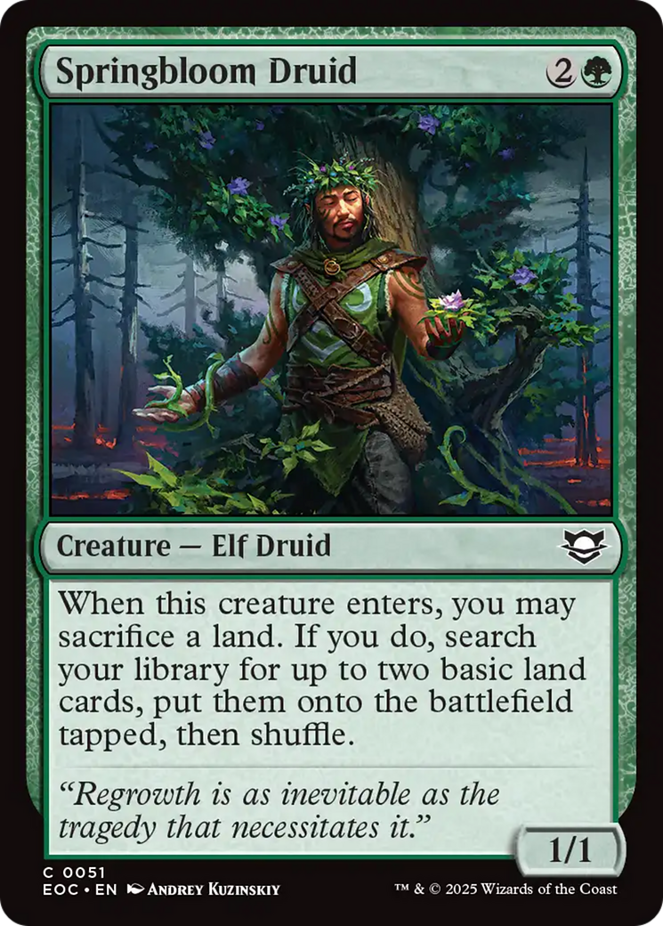 Springbloom Druid [Edge of Eternities Commander] | Lots Moore NSW