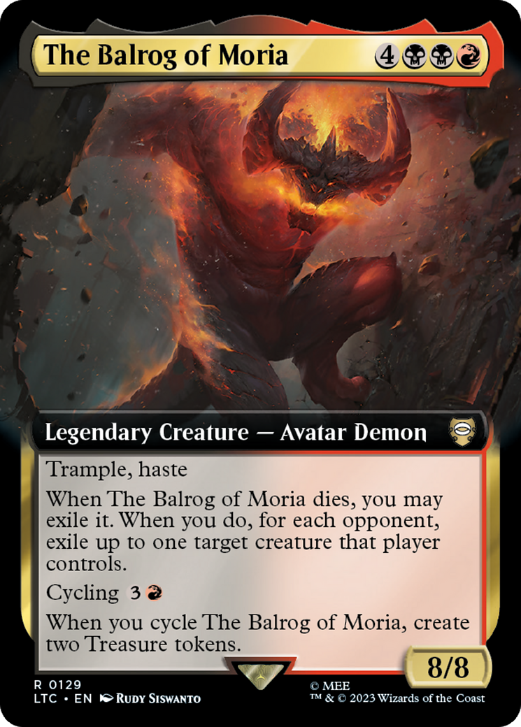 The Balrog of Moria (Extended Art) [The Lord of the Rings: Tales of Middle-Earth Commander] | Lots Moore NSW
