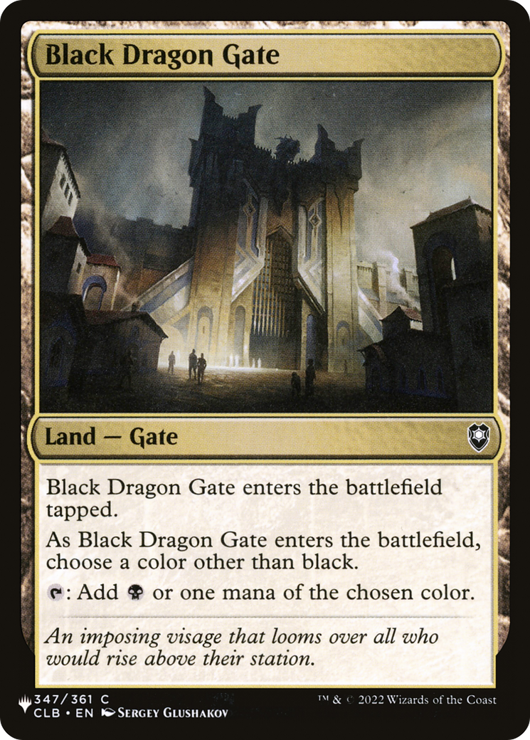 Black Dragon Gate [The List] | Lots Moore NSW