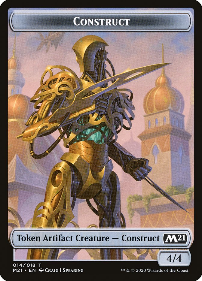 Beast // Construct Double-Sided Token [Core Set 2021 Tokens] | Lots Moore NSW