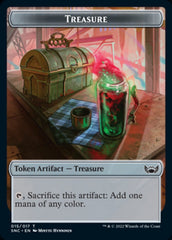 Ooze (026) // Treasure (015) Double-Sided Token [Streets of New Capenna Commander Tokens] | Lots Moore NSW
