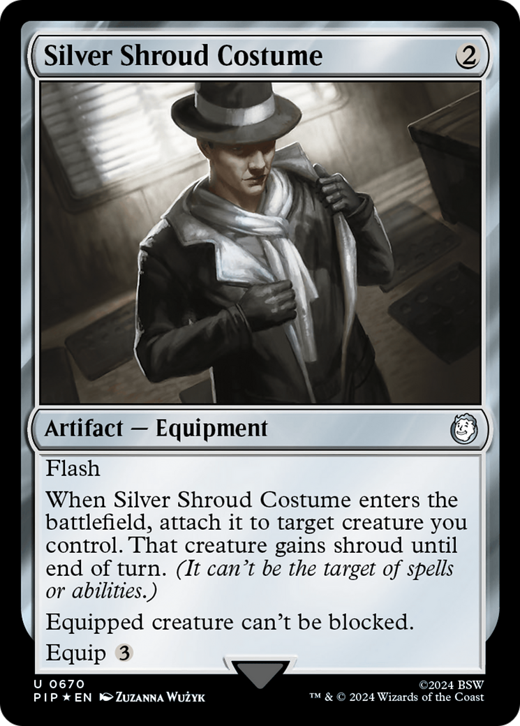 Silver Shroud Costume (Surge Foil) [Fallout] | Lots Moore NSW