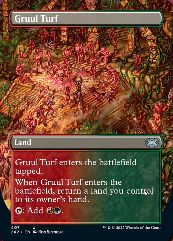 Gruul Turf (Borderless Alternate Art) [Double Masters 2022] | Lots Moore NSW