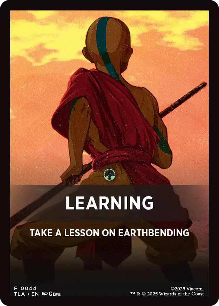 Learning Theme Card [Avatar: The Last Airbender Tokens] | Lots Moore NSW