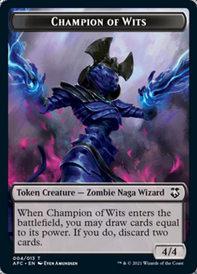 Champion of Wits // Illusion Double-Sided Token [Dungeons & Dragons: Adventures in the Forgotten Realms Commander Tokens] | Lots Moore NSW
