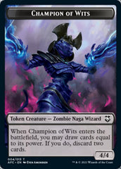 Champion of Wits // Illusion Double-Sided Token [Dungeons & Dragons: Adventures in the Forgotten Realms Commander Tokens] | Lots Moore NSW