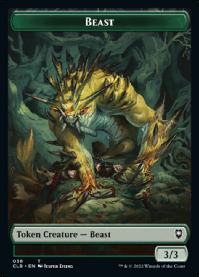 Satyr // Beast Double-Sided Token [Commander Legends: Battle for Baldur's Gate Tokens] | Lots Moore NSW