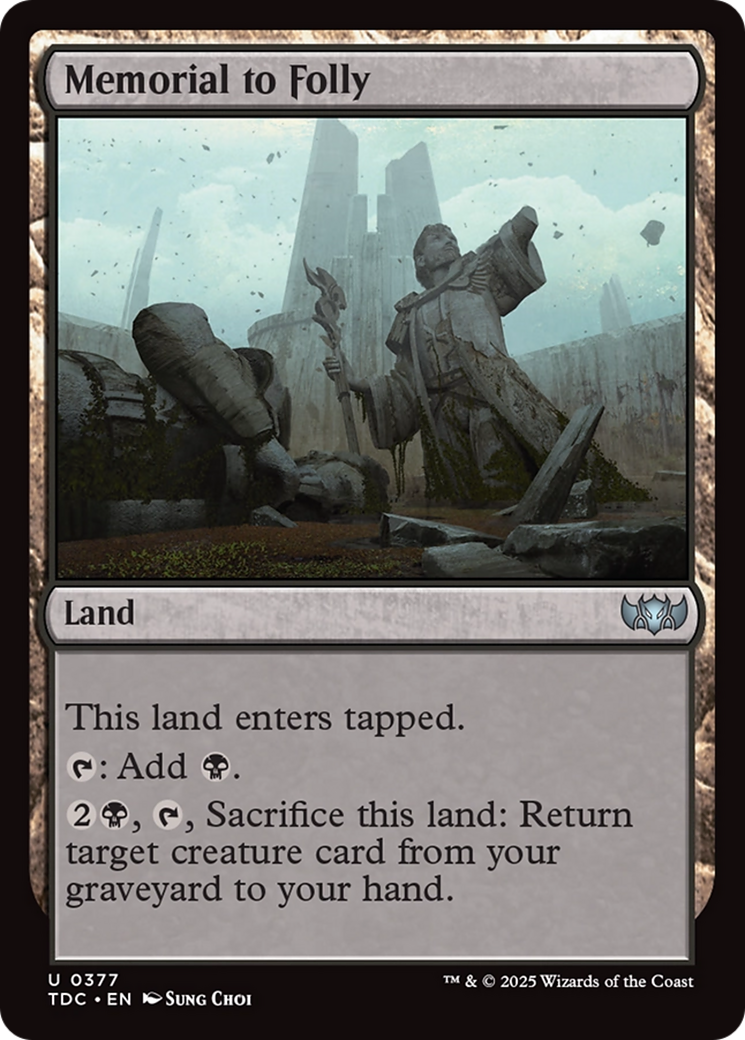 Memorial to Folly [Tarkir: Dragonstorm Commander] | Lots Moore NSW