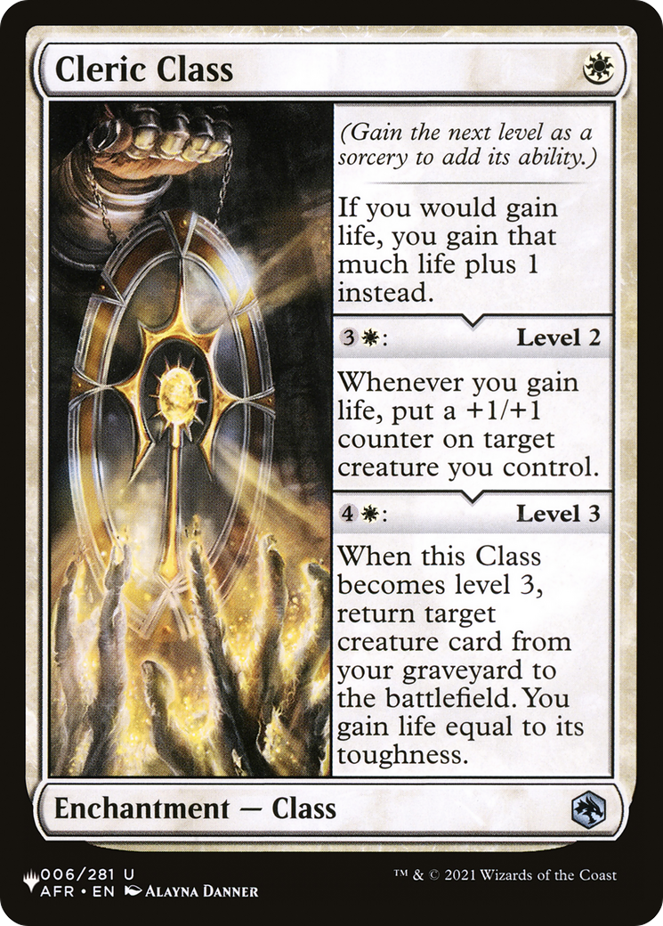 Cleric Class [The List] | Lots Moore NSW