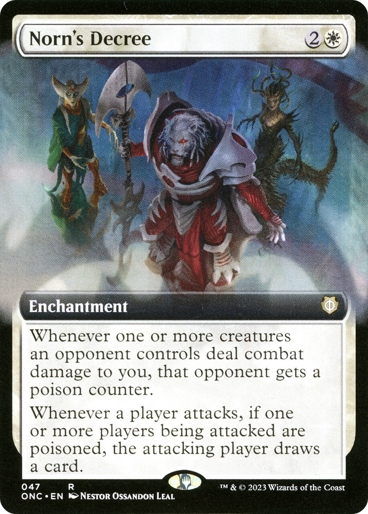 Norn's Decree (Extended Art) [Phyrexia: All Will Be One Commander] | Lots Moore NSW