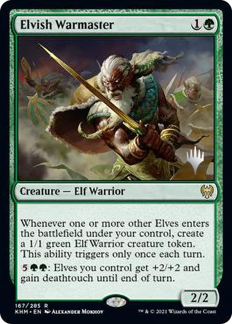 Elvish Warmaster (Promo Pack) [Kaldheim Promos] | Lots Moore NSW