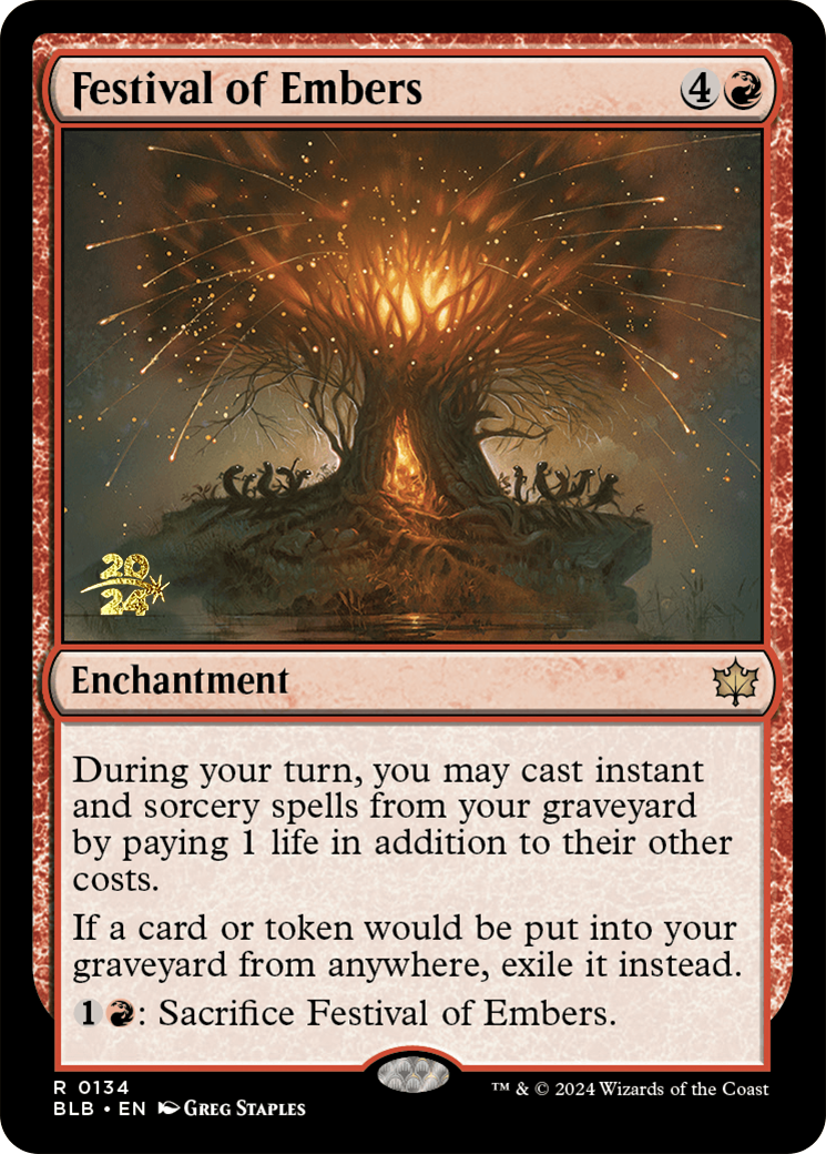 Festival of Embers [Bloomburrow Prerelease Promos] | Lots Moore NSW