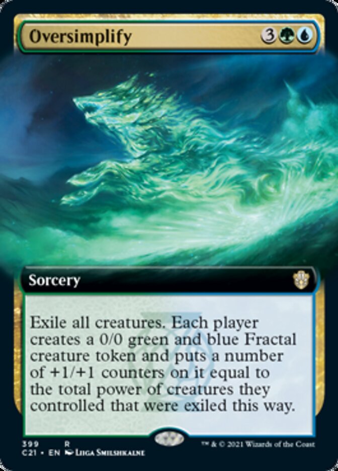 Oversimplify (Extended Art) [Commander 2021] | Lots Moore NSW