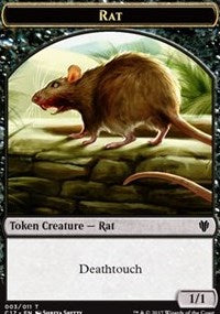 Rat // Cat Double-Sided Token [Commander 2017 Tokens] | Lots Moore NSW