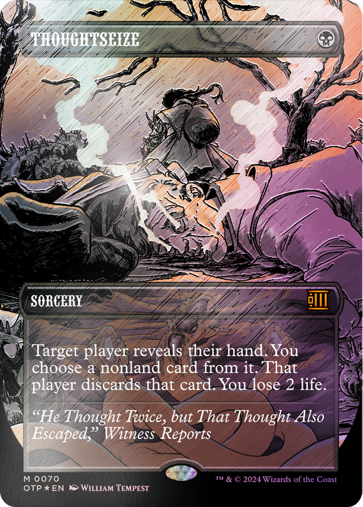 Thoughtseize (Textured Foil) [Outlaws of Thunder Junction: Breaking News] | Lots Moore NSW