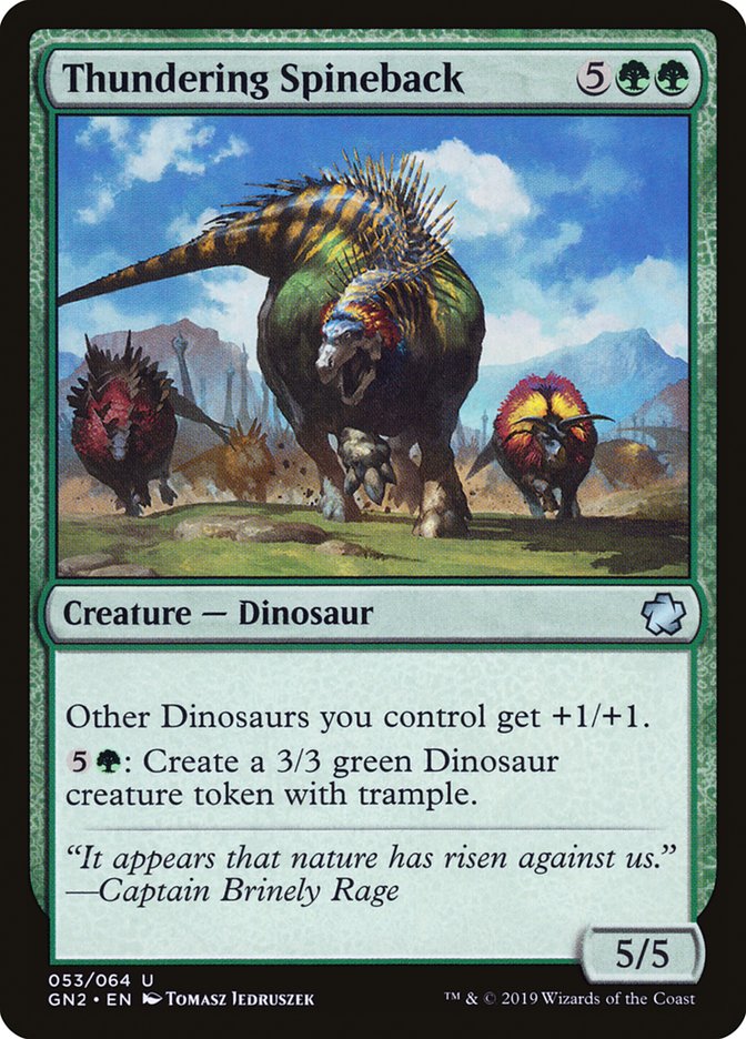 Thundering Spineback [Game Night 2019] | Lots Moore NSW