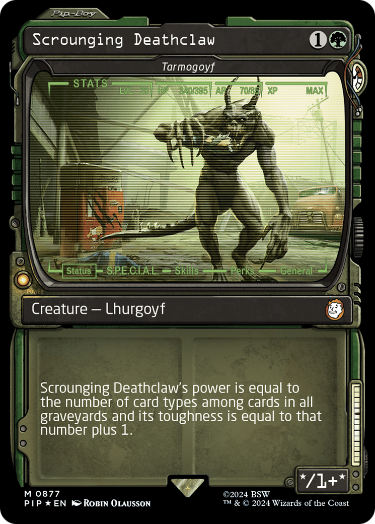 Scrounging Deathclaw - Tarmogoyf (Showcase) (Surge Foil) [Fallout] | Lots Moore NSW