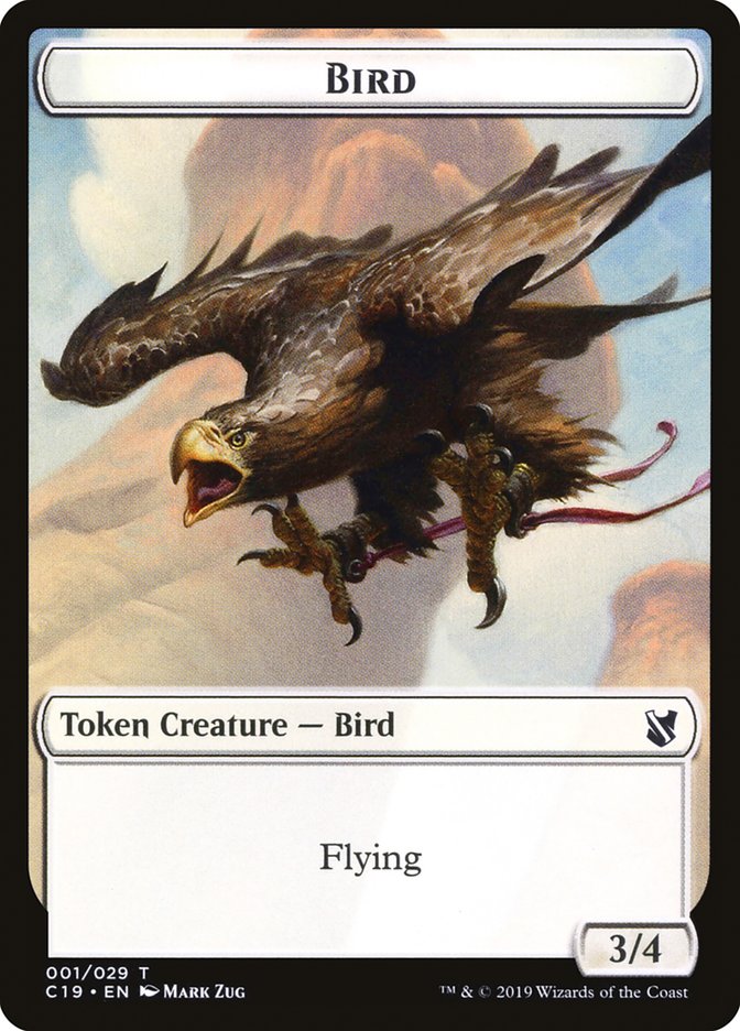 Bird Token (001/029) [Commander 2019 Tokens] | Lots Moore NSW