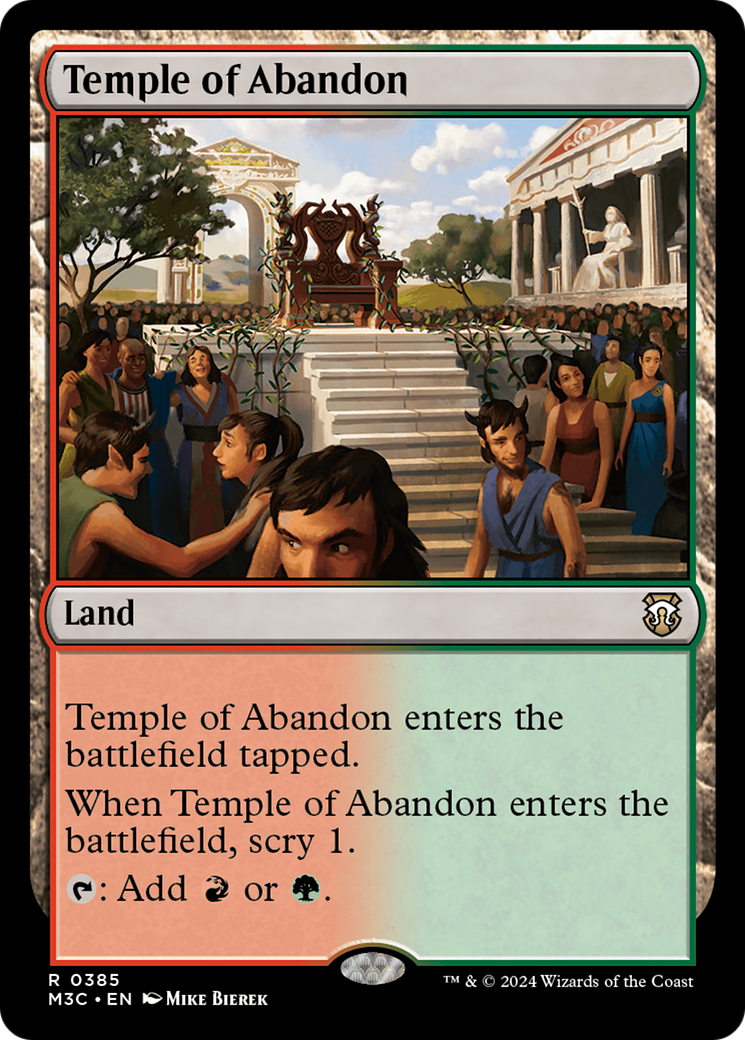 Temple of Abandon (Ripple Foil) [Modern Horizons 3 Commander] | Lots Moore NSW