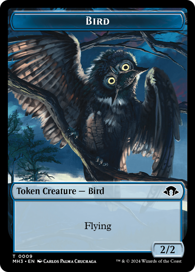 Eldrazi Spawn // Bird Double-Sided Token [Modern Horizons 3 Tokens] | Lots Moore NSW