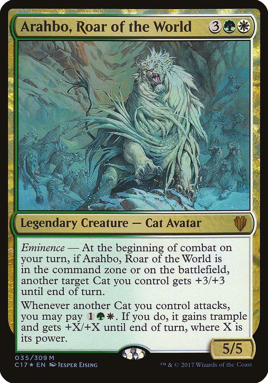 Arahbo, Roar of the World (Oversized) [Commander 2017 Oversized] | Lots Moore NSW