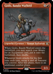 Godo, Bandit Warlord (Foil Etched) [Commander Masters] | Lots Moore NSW