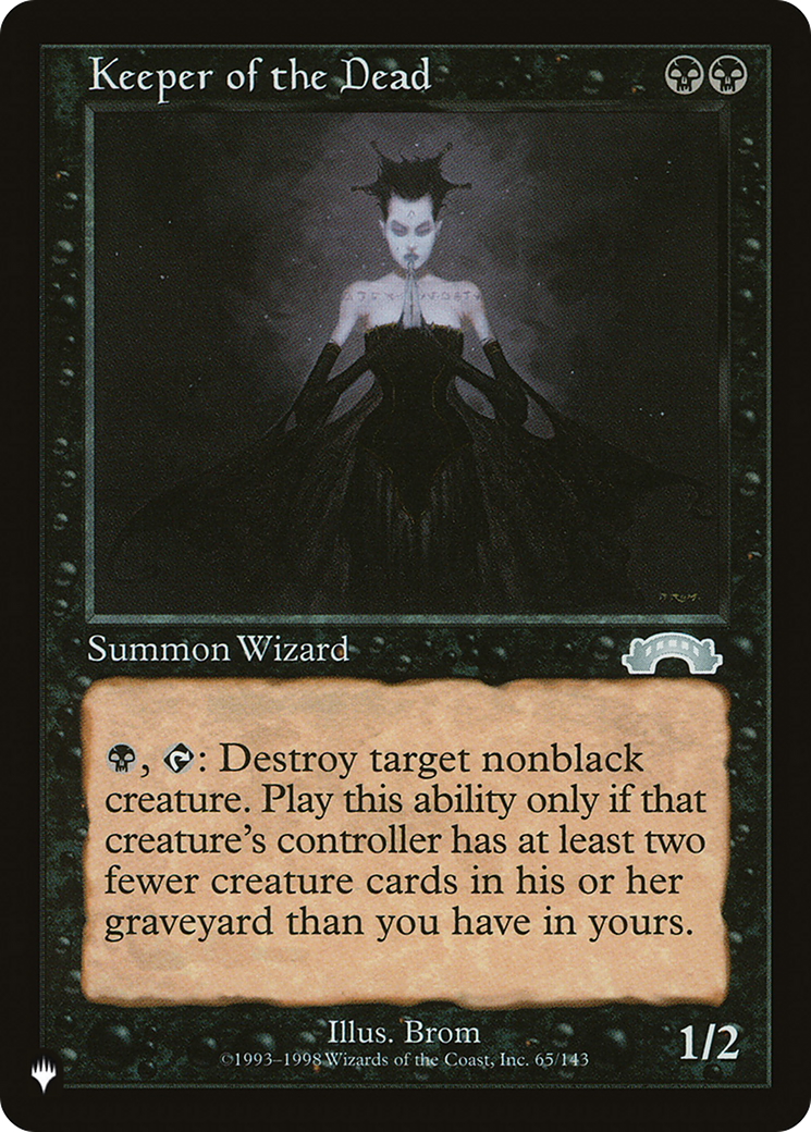 Keeper of the Dead [The List] | Lots Moore NSW