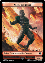 Alien Warrior // Food (0027) Double-Sided Token [Doctor Who Tokens] | Lots Moore NSW
