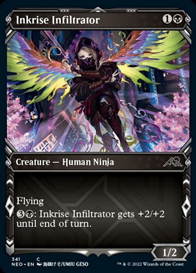 Inkrise Infiltrator (Showcase Ninja) [Kamigawa: Neon Dynasty] | Lots Moore NSW