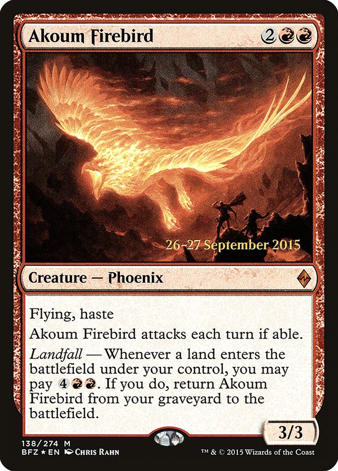 Akoum Firebird [Battle for Zendikar Prerelease Promos] | Lots Moore NSW
