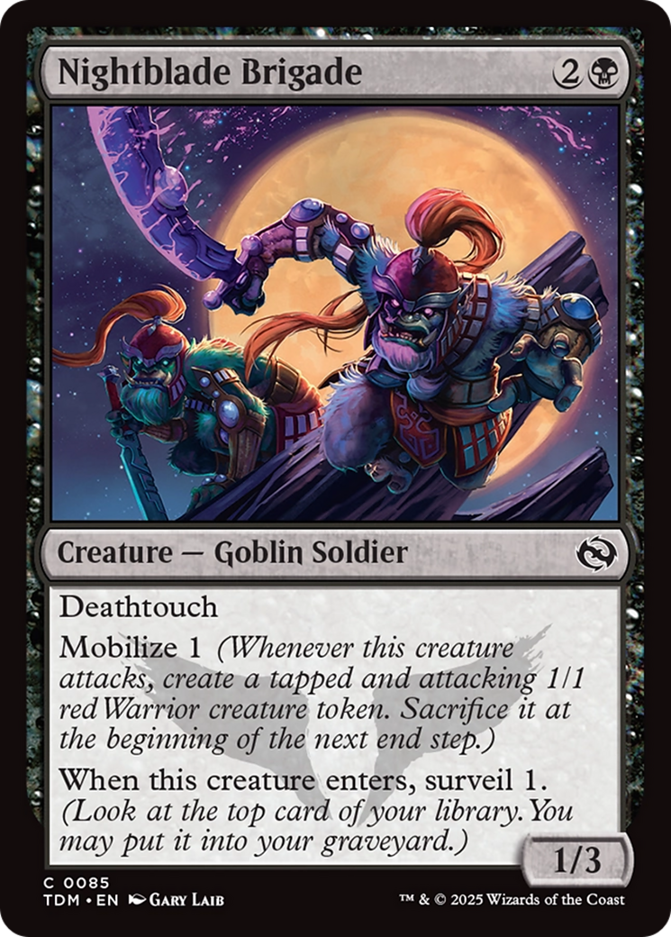 Nightblade Brigade [Tarkir: Dragonstorm] | Lots Moore NSW