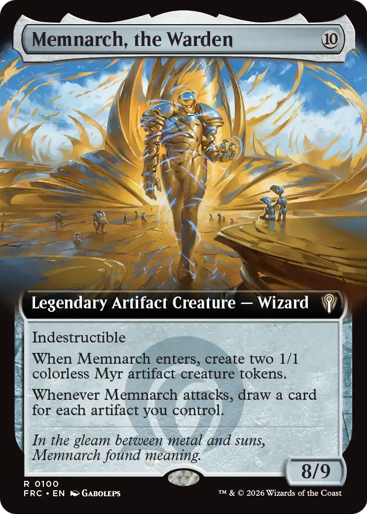 Memnarch, the Warden (Extended Art) [Reality Fracture Commander] | Lots Moore NSW