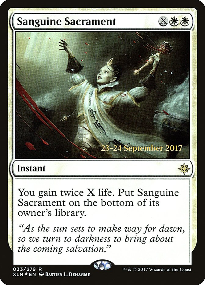 Sanguine Sacrament [Ixalan Prerelease Promos] | Lots Moore NSW