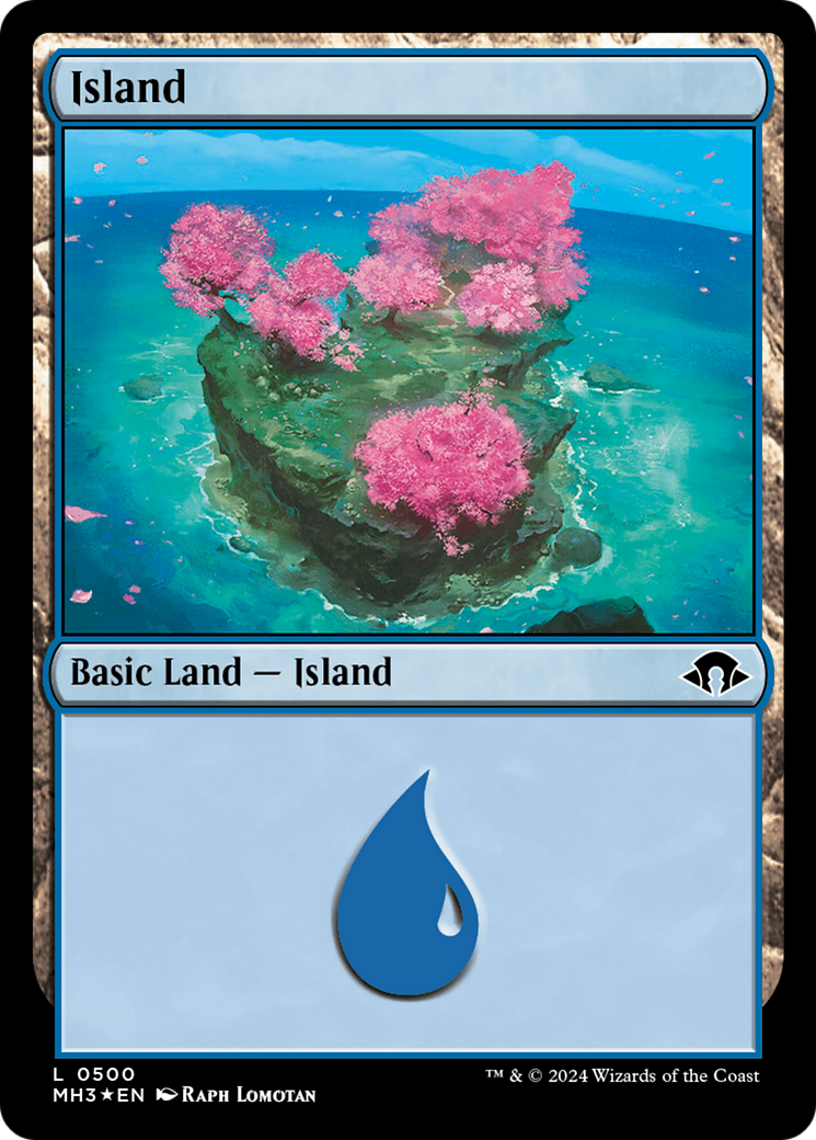 Island (0500) (Ripple Foil) [Modern Horizons 3] | Lots Moore NSW