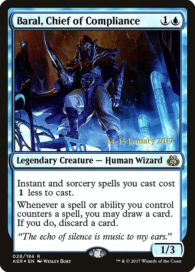 Baral, Chief of Compliance [Aether Revolt Prerelease Promos] | Lots Moore NSW