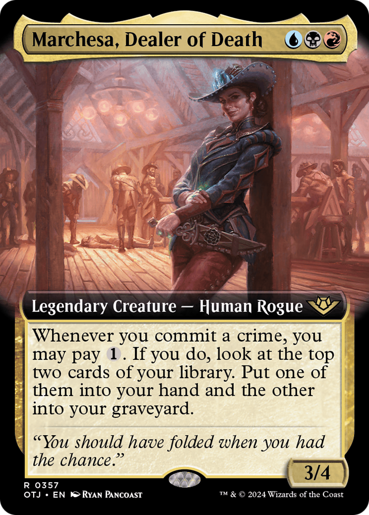 Marchesa, Dealer of Death (Extended Art) [Outlaws of Thunder Junction] | Lots Moore NSW