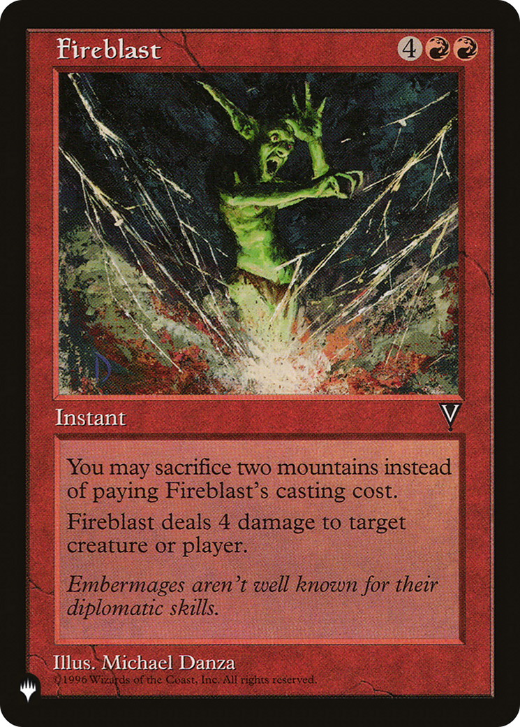 Fireblast [The List] | Lots Moore NSW