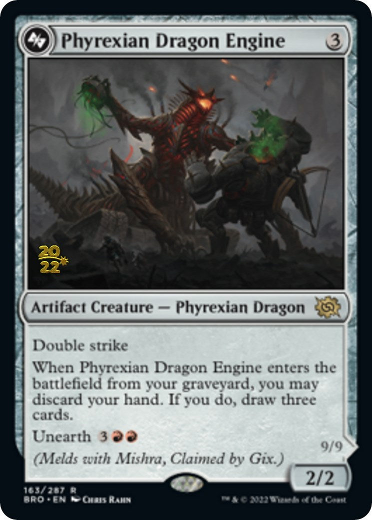 Phyrexian Dragon Engine [The Brothers' War Prerelease Promos] | Lots Moore NSW