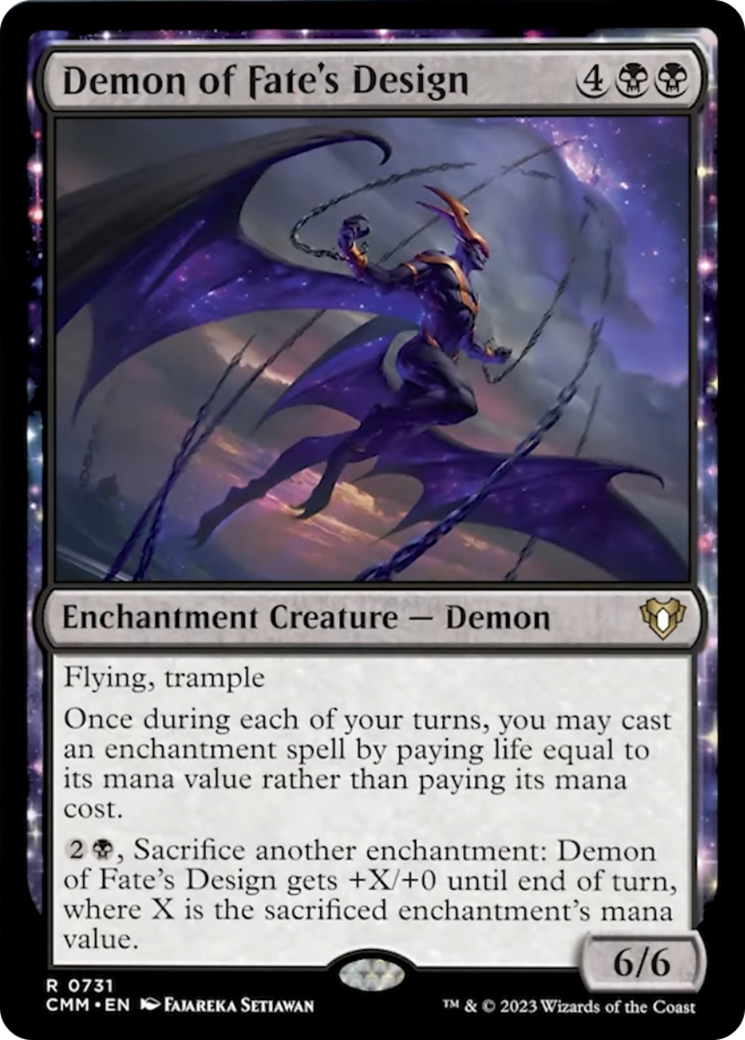 Demon of Fate's Design [Commander Masters] | Lots Moore NSW