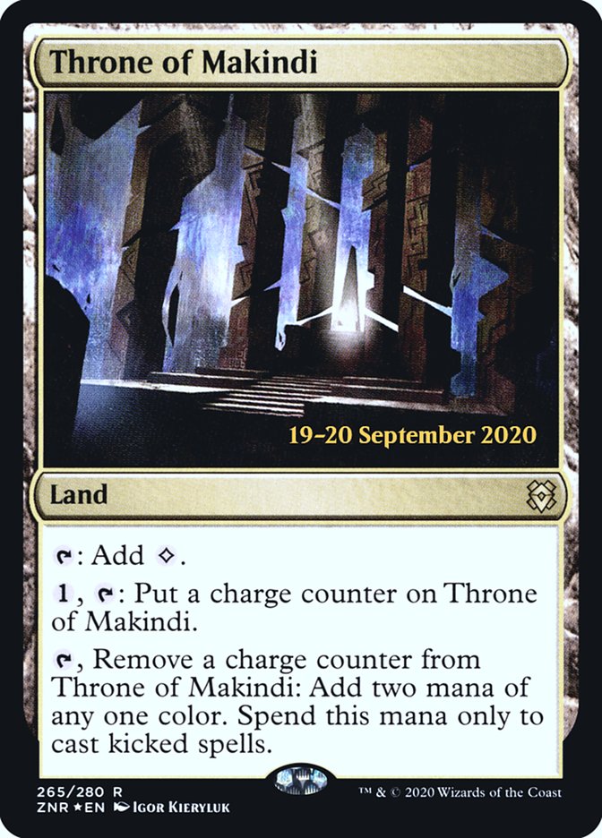 Throne of Makindi [Zendikar Rising Prerelease Promos] | Lots Moore NSW