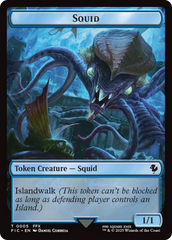 Spirit // Squid Double-Sided Token [FINAL FANTASY Commander Tokens] | Lots Moore NSW