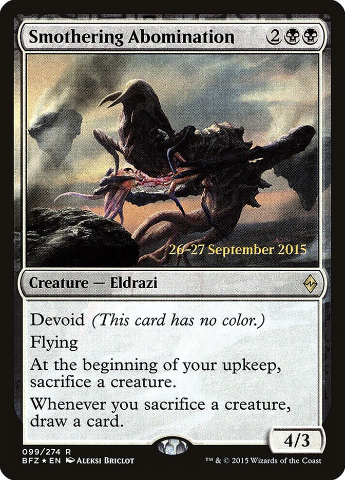 Smothering Abomination [Battle for Zendikar Prerelease Promos] | Lots Moore NSW
