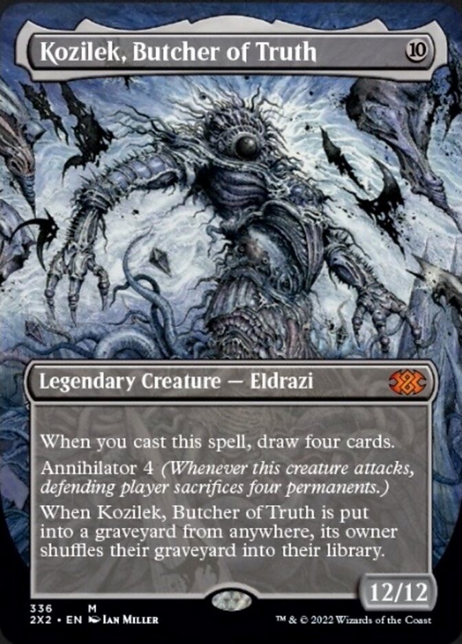 Kozilek, Butcher of Truth (Borderless Alternate Art) [Double Masters 2022] | Lots Moore NSW