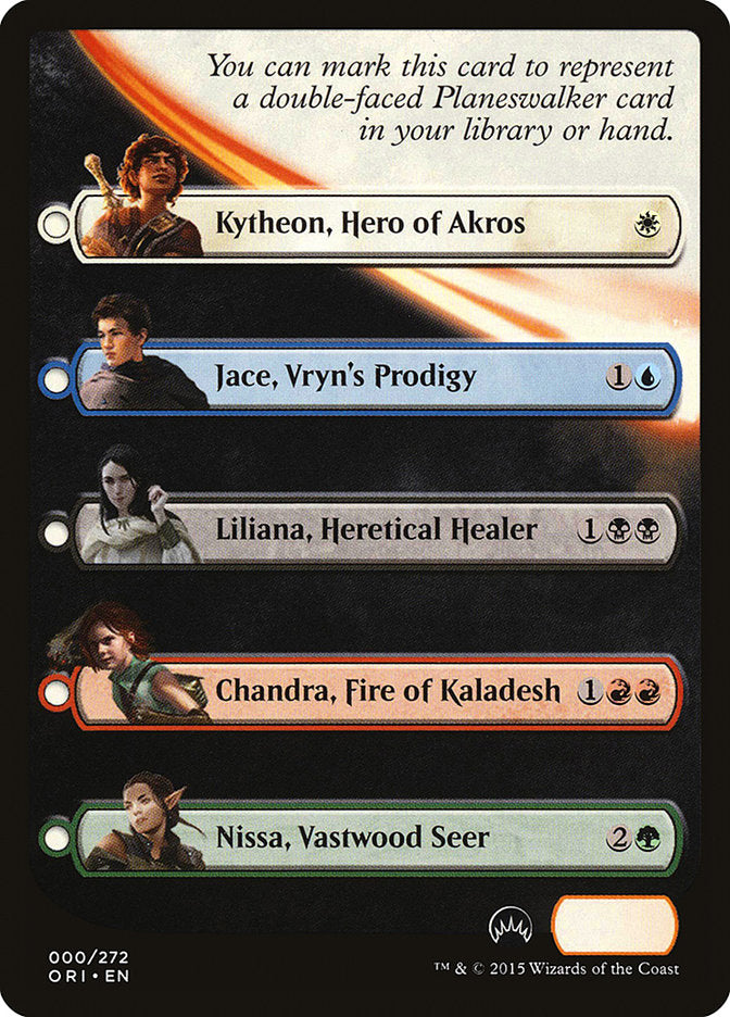 Magic Origins Checklist [Magic Origins Tokens] | Lots Moore NSW