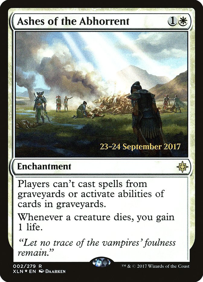 Ashes of the Abhorrent [Ixalan Prerelease Promos] | Lots Moore NSW