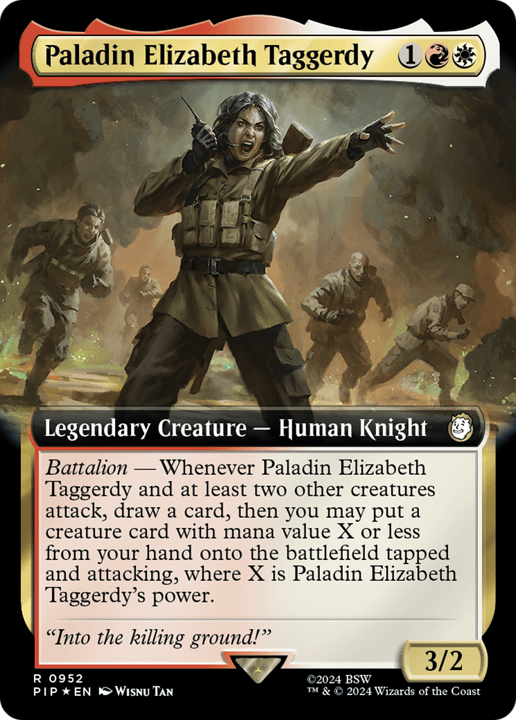 Paladin Elizabeth Taggerdy (Extended Art) (Surge Foil) [Fallout] | Lots Moore NSW