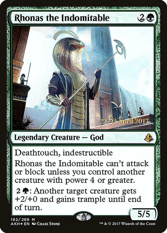 Rhonas the Indomitable [Amonkhet Prerelease Promos] | Lots Moore NSW