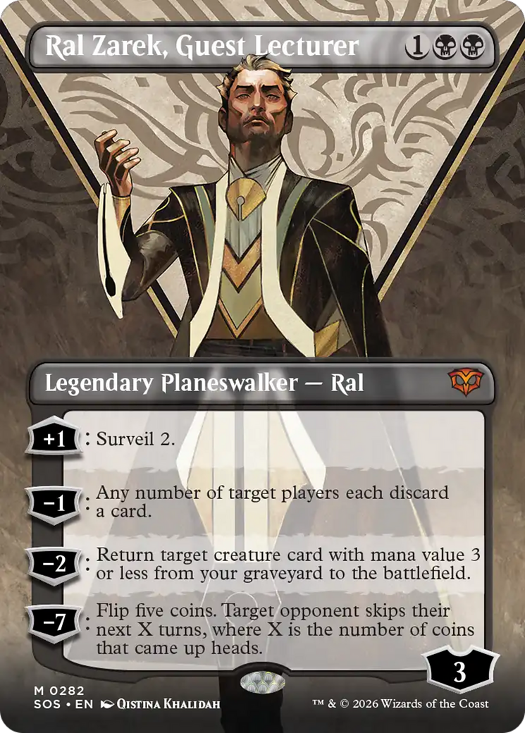 Ral Zarek, Guest Lecturer (Borderless) [Secrets of Strixhaven] Magic: The Gathering | Lots Moore NSW